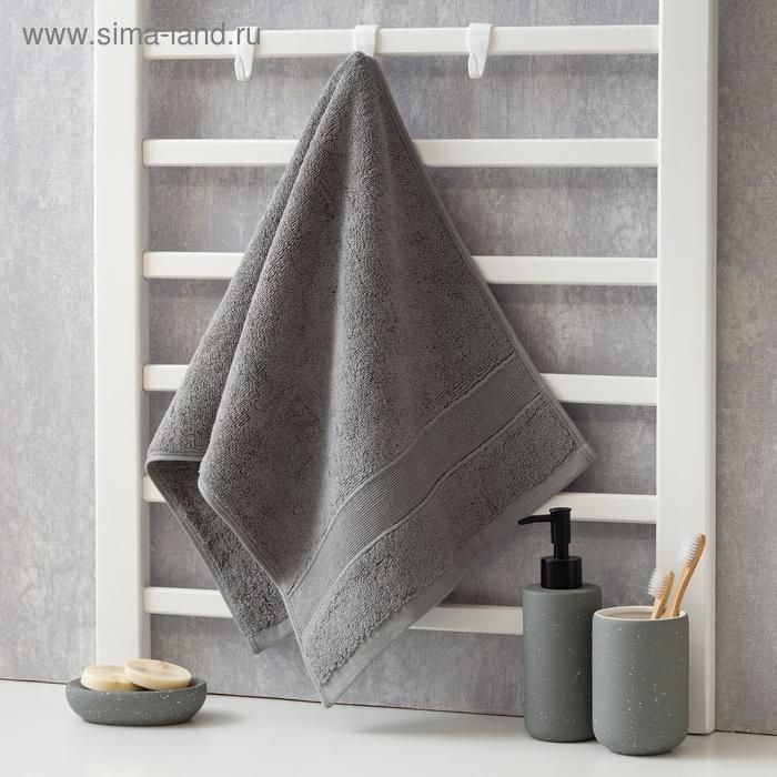 Полотенце махровое Этель &laquo;Уют&raquo; 35*75 см, цв. серый 100% хл, 600 гр/м2