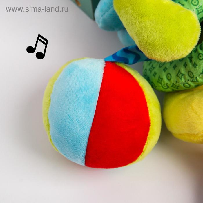 Растяжка - спираль с игрушками дуга на коляску / кроватку для малышей 0+ &laquo;Обезьянка яркая&raquo;, Крошка Я