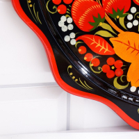 Тарелка «Блинная», хохлома D-30 Тарелка «Блинная», хохлома D-30