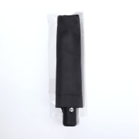 Зонт автоматический &laquo;Однотон&raquo;, 3 сложения, 8 спиц, R = 48/55 см, D = 110 см, цвет чёрный