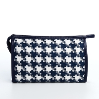 Косметичка на молнии, цвет белый/синий Косметичка на молнии, цвет белый/синий