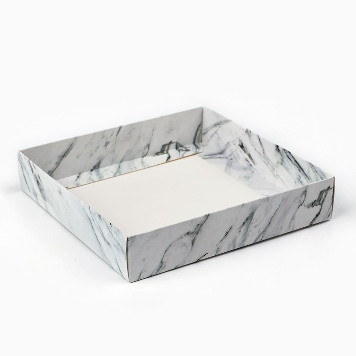 Коробка для кондитерских изделий «Мрамор», 15 х 15 х 20 см Коробка для кондитерских изделий «Мрамор», 15 х 15 х 20 см