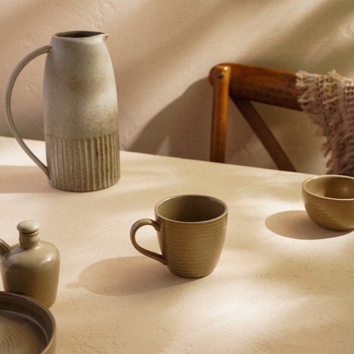 Кружка фарфоровая SL Home &laquo;песчаный бриз&raquo;, 320 мл, цвет бежевый