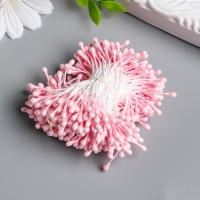 Тычинки для цветов "Капельки глянец светло-розовые" набор 300 шт длина 6 см Тычинки для цветов "Капельки глянец светло-розовые" набор 300 шт длина 6 см