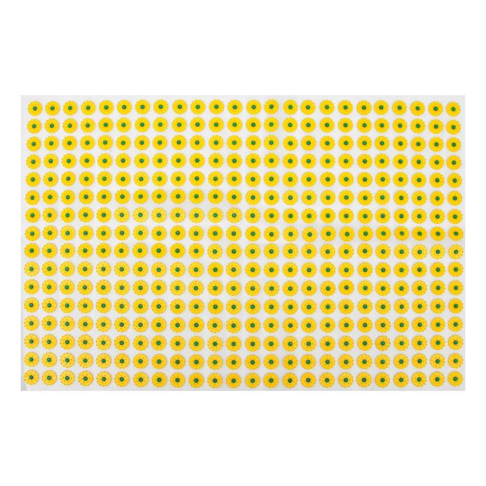 Аппликатор "Кузнецова", 384 колючки, спанбонд, 50 х 75 см, жёлтый.