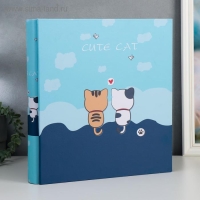 Фотоальбом на 1000 фото 10х15 см "Котики и облака" кожзам 36х34х7 см Фотоальбом на 1000 фото 10х15 см "Котики и облака" кожзам 36х34х7 см