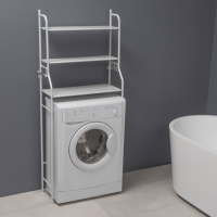 Стеллаж над стиральной машинкой, 65&times;25&times;152 см, цвет белый