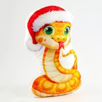 Новый год! Подушка декоративная «Змея в шапочке», 40 × 26 см Новый год! Подушка декоративная «Змея в шапочке», 40 × 26 см