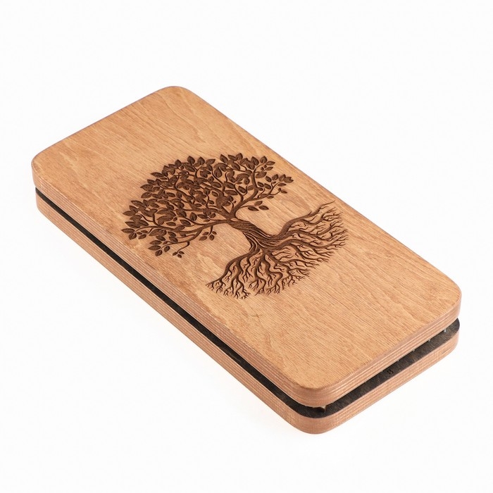 Садху, доска с гвоздями, для йоги "Древо жизни", 2 шт, шаг 8 мм, 14 х 30 см