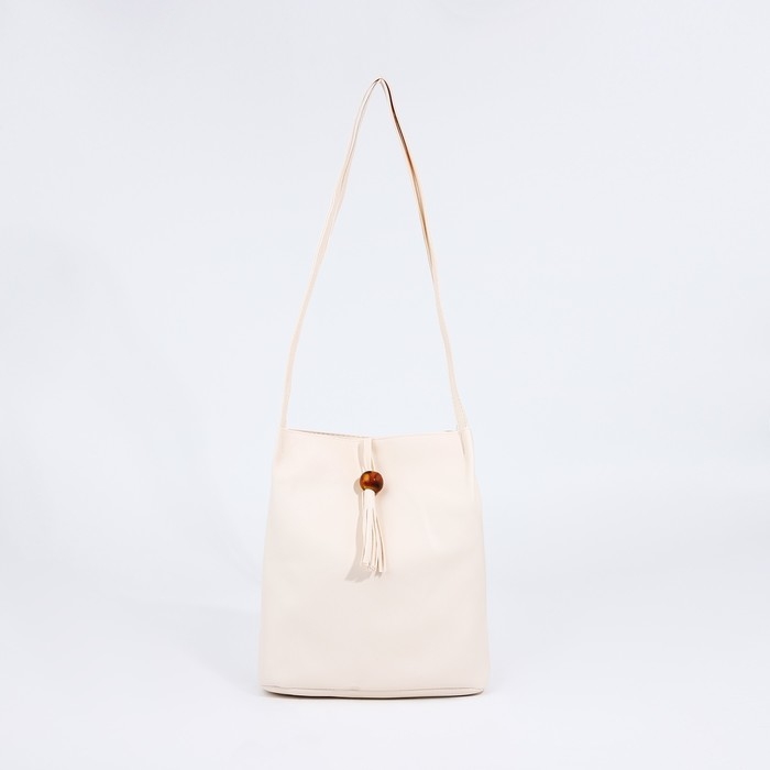 Сумка женская тоут на клапане, цвет белый