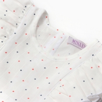 Блузка для девочки MINAKU, цвет белый, рост 128 см Блузка для девочки MINAKU, цвет белый, рост 128 см