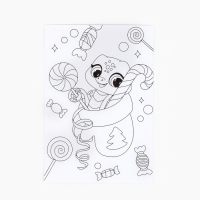 Раскраска антистресс на новый год. Открытки для вдохновения &laquo;В ожидании Нового года&raquo;, А6