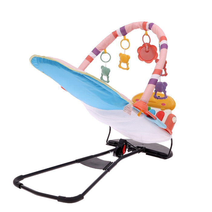 Набор 2 в 1 качель и коврик &laquo;Утёнок&raquo;, световые, звуковые эффекты, цвет розовый