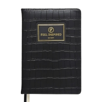 Ежедневник недатированный A5, 160 листов, deVENTE.Grande, твёрдая обложка из искусственной кожи с поролоном, 2 ляссе, блок 70 г/м2, чёрный Ежедневник недатированный A5, 160 листов, deVENTE.Grande, твёрдая обложка из искусственной кожи с поролоном, 2 ляссе, блок 70 г/м2, чёрный