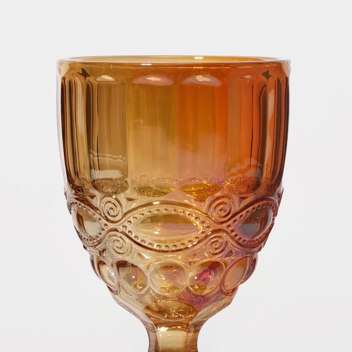 Бокал из стекла Magistro «Ла-Манш», 250 мл, 8×15,5 см, цвет янтарный Бокал из стекла Magistro «Ла-Манш», 250 мл, 8×15,5 см, цвет янтарный