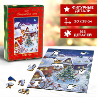 Новогодний пазл фигурный &laquo;Новый год! Волшебная ночь&raquo;