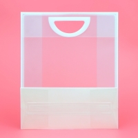 Пакет ПП с вырубной ручкой, прозрачный, 36 х 30 х 13 см,белый Пакет ПП с вырубной ручкой, прозрачный, 36 х 30 х 13 см,белый