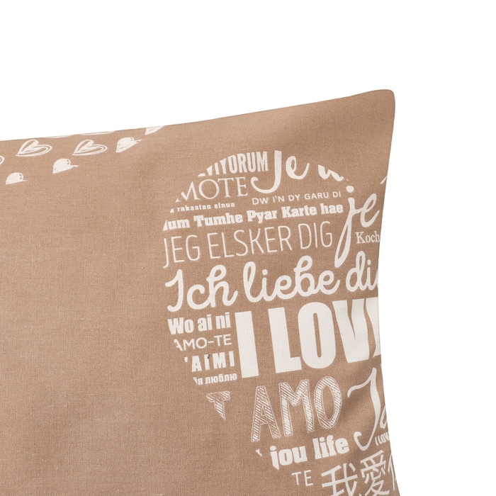 Комплект наволочек "Этель"  Te amo (вид 3), 50х70 см - 2 шт, 100% хлопок, бязь