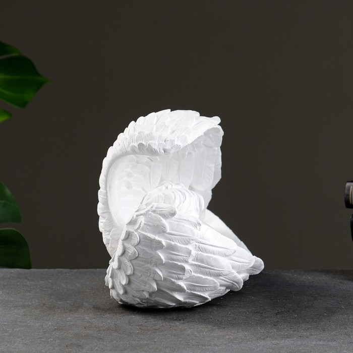 Фигура Фигура "Ангел в крыле большой" 17х38х21см, белый