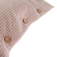 Комплект наволочек Этель 50х70 см - 2 шт, "Полоски", цвет бежевый, жатый хлопок, 140гр/м2 Комплект наволочек Этель 50х70 см - 2 шт, "Полоски", цвет бежевый, жатый хлопок, 140гр/м2