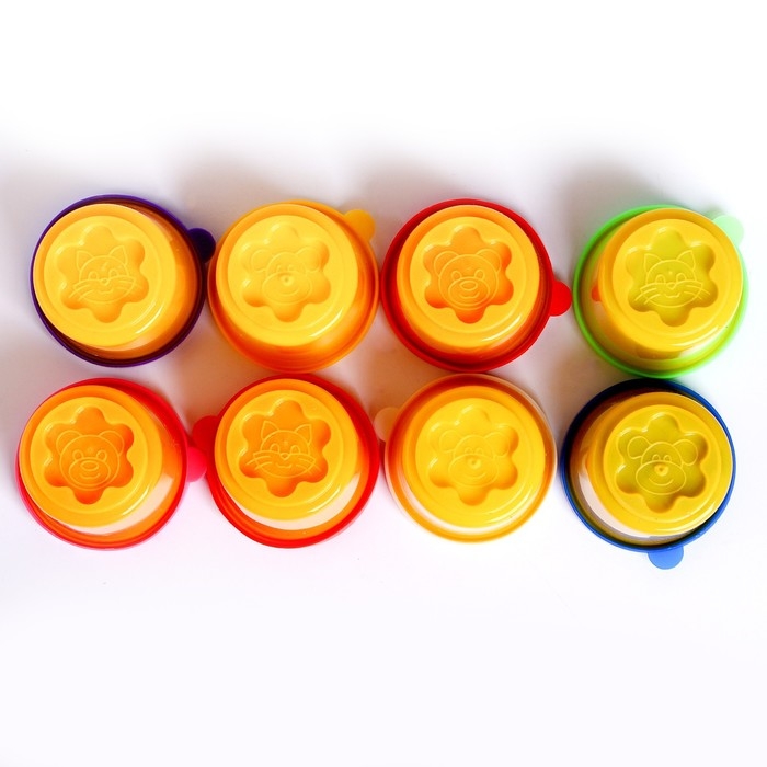 Тесто для лепки в банках, 8 цв, 70 гр