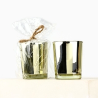 Новогодняя свеча интерьерная, в метализированном стакане &laquo;Новый год: Магия аромата&raquo; , золотая, 6 х 7,5 см.