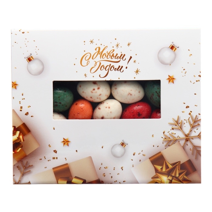 Шоколадное драже Шоколадное драже "Перепелиные яйца" Золотой Новый Год, 100 г