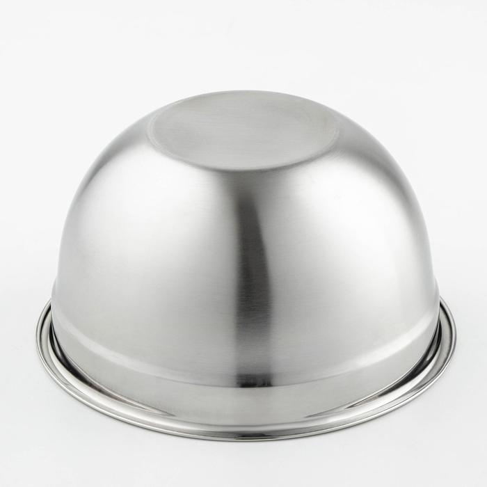 Миска из нержавеющей стали с мерной шкалой, 1,2 л, 20×10,2 см, толщина 0,6 мм Миска из нержавеющей стали с мерной шкалой, 1,2 л, 20×10,2 см, толщина 0,6 мм