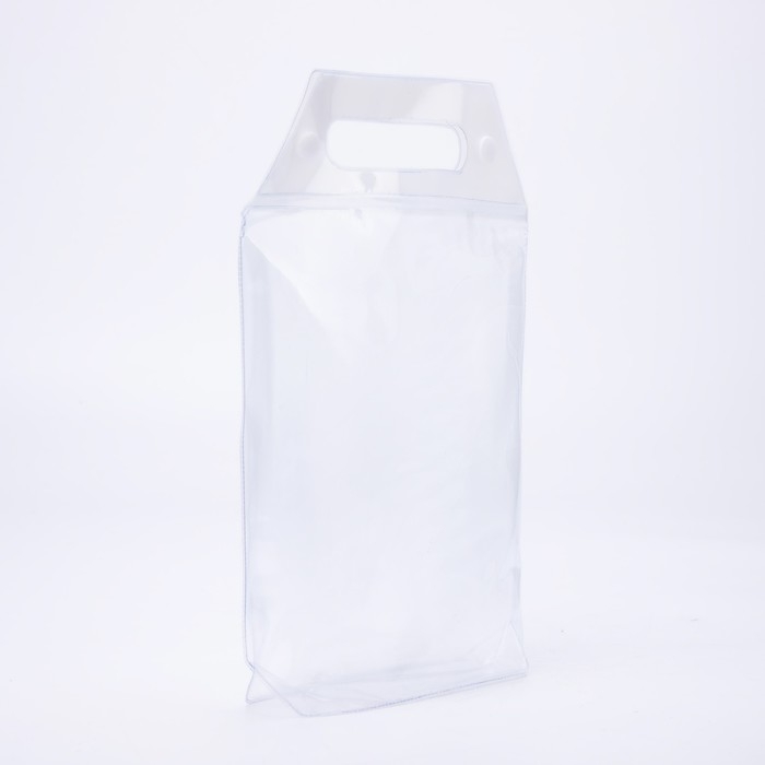 Косметичка на кнопках, цвет прозрачный/белый