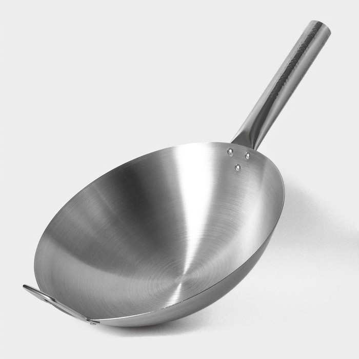 Сковорода-Wok Hanna Kn&ouml;vell из нержавеющей стали Chief, d=32 см, с ручкой