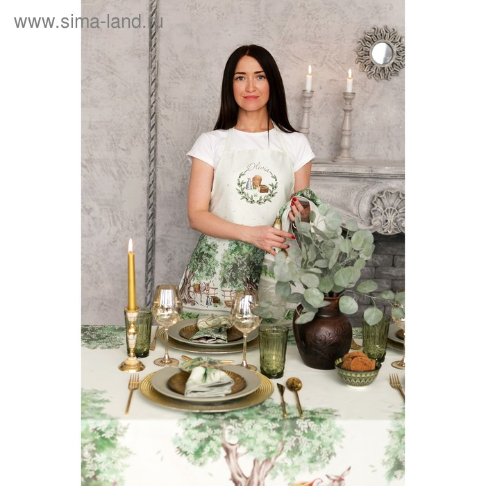 Фартук &laquo;Этель: Olivia&raquo; 70х60 см, 100% хлопок, саржа 190 гр/м&sup2;