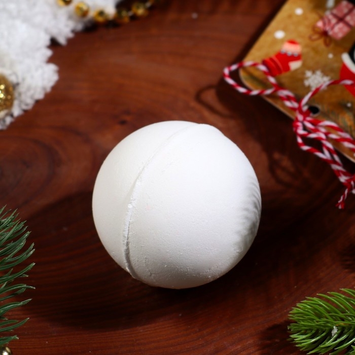 Новый год. Новогодняя бомбочка для ванны &laquo;Пингвин&raquo;, белый, 120 г