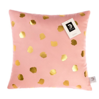 Подушка декоративная Этель &laquo;Горошек розовый&raquo;, 40х40 см, велюр, 100% п/э