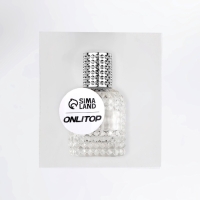 Флакон для парфюма, с распылителем, стеклянный, 30 мл, цвет прозрачный/серебристый