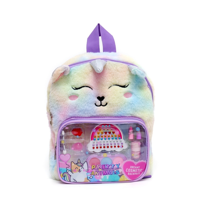Набор косметики для девочки, рюкзак Набор косметики для девочки, рюкзак "Единорог", со стразами