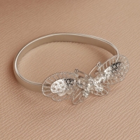 Подхват для штор «Бабочка», 9 × 3 см, 23,5 см, цвет серебряный Подхват для штор «Бабочка», 9 × 3 см, 23,5 см, цвет серебряный