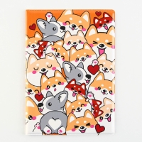 Обложка на ветеринарный паспорт «Корги», ПВХ Обложка на ветеринарный паспорт «Корги», ПВХ