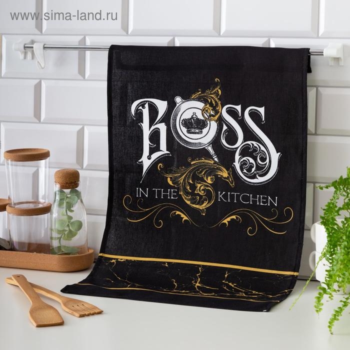 Полотенце кухонное Доляна Boss 35х60 см, 100% хлопок, 160г/м2