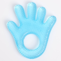 Прорезыватель охлаждающий с водой «Ладошка», цвет голубой, Крошка Я Прорезыватель охлаждающий с водой «Ладошка», цвет голубой, Крошка Я