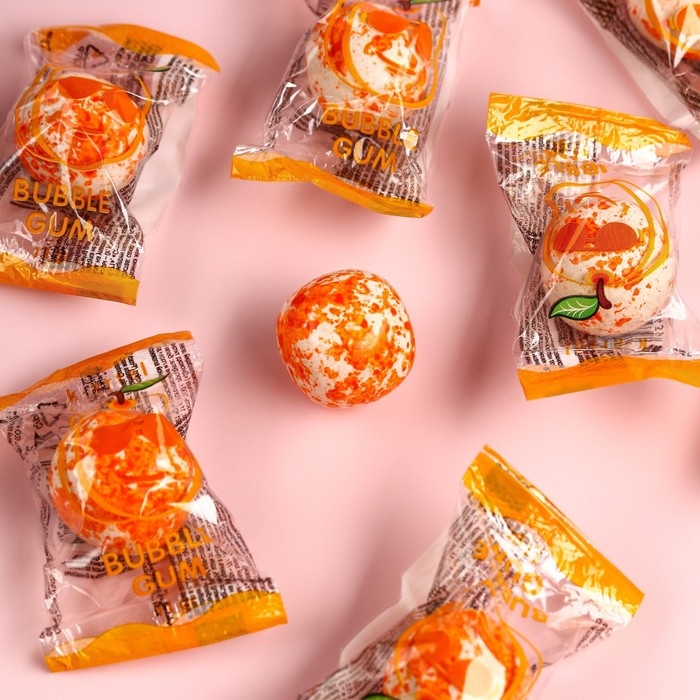 Жевательная резинка &laquo;Всё пережуем&raquo;, вкус: персика, 110 г.