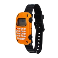 Часы наручные электронные детские, "Машинка", ремешок силикон, с калькулятором, l-22 см Часы наручные электронные детские, "Машинка", ремешок силикон, с калькулятором, l-22 см