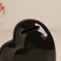 Копилка керамика "Сердце - Ты моё золотце!" чёрная с золотом 10.5х5х9.5 см Копилка керамика "Сердце - Ты моё золотце!" чёрная с золотом 10.5х5х9.5 см