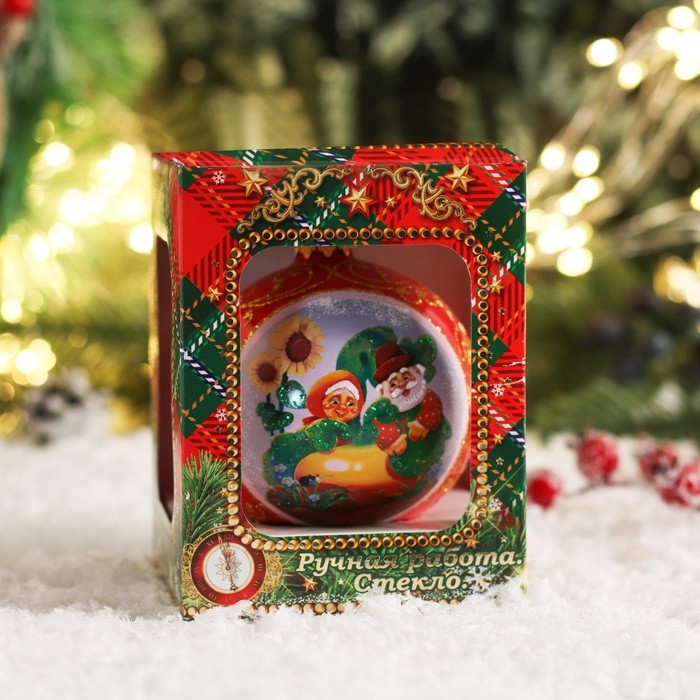 Шар новогодний Шар новогодний "Сказки" 8 см, микс