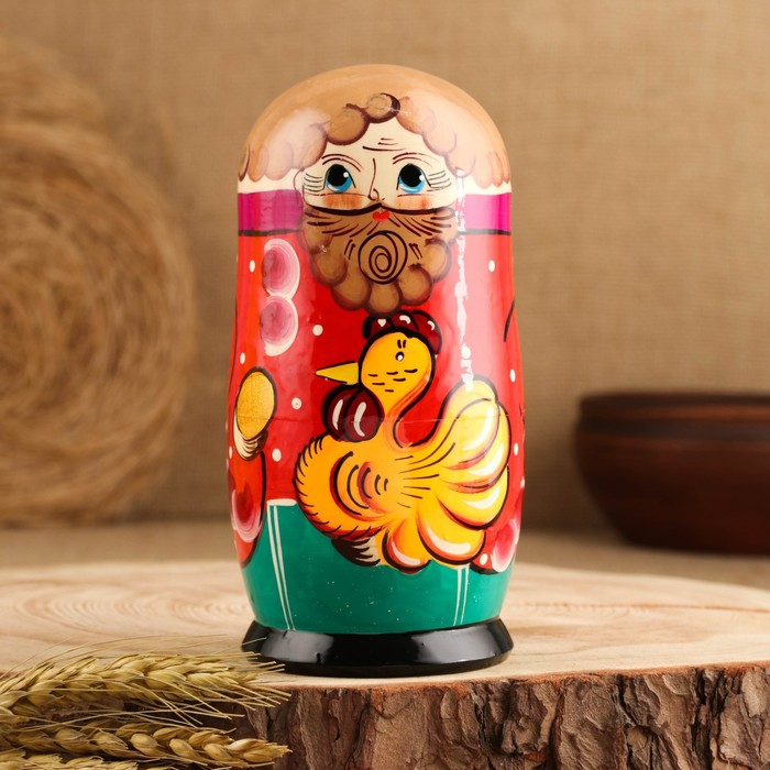 Матрёшка &laquo;Курочка Ряба&raquo;, сюжетная, 5 кукольная, 13,5 - 15 см., микс