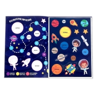 Активити книга &laquo;Удивительный космос&raquo;, 12 стр., с наклейками и игрушкой