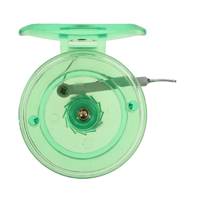 Катушка инерционная, пластик, диаметр 6.5 см, цвет салатовый, 808S Катушка инерционная, пластик, диаметр 6.5 см, цвет салатовый, 808S