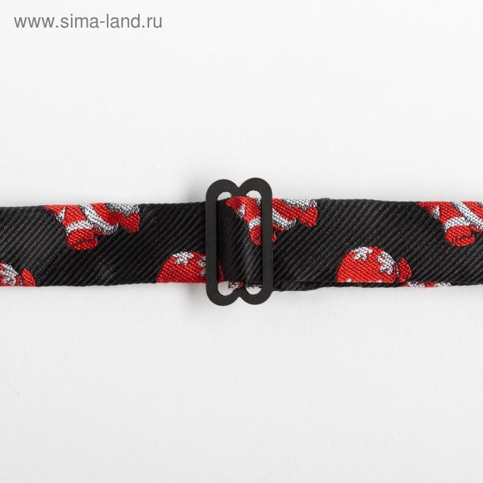 Набор мужской KAFTAN подтяжки и галстук-бабочка "Крутой Санта"