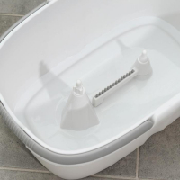 Швабра с отжимом и ведро Raccoon: плоскоя насадка из микрофибры, ведро с отжимом, 13,5 л Швабра с отжимом и ведро Raccoon: плоскоя насадка из микрофибры, ведро с отжимом, 13,5 л