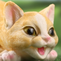 Садовая фигура "Котенок на охоте" 8х15х11см /// МИКС Садовая фигура "Котенок на охоте" 8х15х11см /// МИКС