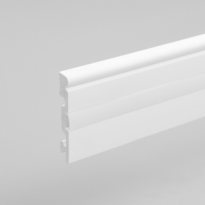 Плинтус напольный под подсветку рассеивателем 1 UHD 17/80СL 2000х80 мм Плинтус напольный под подсветку рассеивателем 1 UHD 17/80СL 2000х80 мм